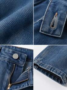 Loose Fit Fashion Denim Jeans For Big Boys - Medium Wash - View 5
