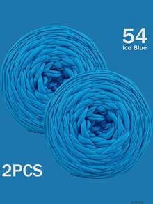 1/2件 T-Shirt 粗毛線，大號 300g±20g/件 - 2cm 寬，柔軟聚酯纖維毛線布料，適用於 DIY 鉤編包包、籃子、地墊、拖鞋、娃娃、毛線手工藝，多色度假風鉤編線，鉤編配件，手工禮物 - 彩色 - 查看 82