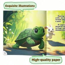 English-Spanish Bilingual Classic Fable Stories, Exquisite Illustrated Story Collection, Reading Comprehension And Expression Ability Cultivation Learning Material, Multiple Stories Available, Suitable For Daily Learning Use - 智慧與品格 - 查看 5