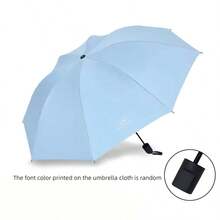 Mini Portable Fully Automatic Golf Umbrella, Rotating Hanging Hook Design, Reinforced 8-Rib Iron Frame To Resist Golf Course Wind Gusts, Soft Skin-Friendly Rubber Handle With One-Click Smooth Open/Close, Ultra-Thin Storage Fits Easily In Golf Bag, Black Coating Blocks High Temperature And Strong Light, Waterproof And Rain-Resistant, Versatile For Commuting, Camping, Road Trips, Gift Box Packaging, Exquisite And Practical Gift For Friends And Golf Partners - Manual - View 10