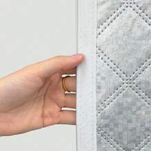 1PC White Winter Warm Window Curtain, Windproof Cold-Proof Thermal Insulation Thickened Quilted Film Window Seal For Bedroom - White - View 9