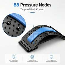 1pc Yoga Stretching Board, Lumbar Relief Device, Magnetic Waist Massage Back Arch Board, Fitness Back Opening Aid, For Relieving Lower Back And Waist Pain, Suitable For Office And Multiple Scenarios - Multicolor - View 3