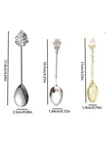 2/5pcs Middle Eastern Style Fatima's Hand Coffee Spoon, Tea Spoon, Dessert Spoon, Creative Metal Small Spoon, Exotic Stirring Spoon, Photo-Worthy Gift Home Afternoon Tea Tableware - View 6