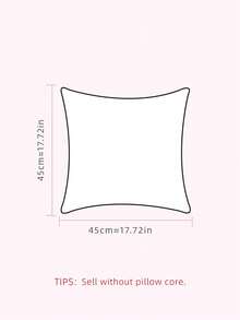 1pc Black Halloween Skull Print Pillowcase, Holiday Decorative Square Cushion Cover, Cute Cartoon Skull Bat Spider Web Pattern Design, Suitable For Autumn Festival Party Occasions Decorative Cushion Cover, Indoor Window Sill Patio Party Seasonal Decoration, No Filling Included - Multicolor - View 3