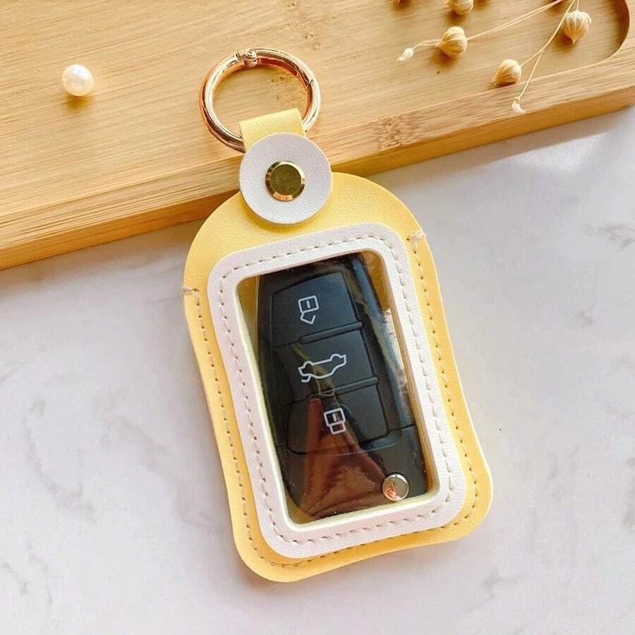 Funda protectora universal para llave de coche, carcasa de protección para mando a distancia, accesorios y bolsa de almacenamiento para llaves - A - Ver 1