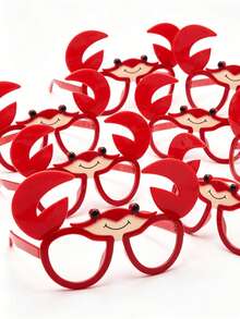 1pc Crab Shaped Funny Party Decoration Glasses, Suitable For Party Photo Booth Props And Theme Parties - Multicolor - View 2