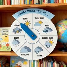 1/2pcs Weather Wheel, Preschool Education Learning Tool, Season & Month Wheel, Teaching Tool, Unique Home Office Educational Gift, First Day Of School - Multicolor - View 9