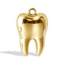 1pc/2pcs Cute Exquisite 304 Stainless Steel Vacuum Electroplated Long-Lasting Color Retention 3D Geometric Spherical Pendant Charms, Tooth, Lollipop, Peanut, Puppy And More, Suitable For Bag Decoration, Handmade DIY Jewelry Making Necklace Bracelet Earring Accessories - Picture - View 53