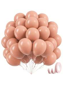 10/20/30/40/50pcs Light Pink & Grey Rose Latex Balloons 18/12/10/5 Inch Thickened Bohemian Style Wedding Party Balloons Gender Reveal Birthday Party Decorations - Dark Pink - View 2