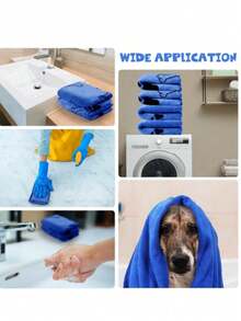 Absorbent Pet Towel, Suitable For Dogs And Cats Bathing. Used For Drying Cats And Dogs After Bathing And Outdoor Use Pet Grooming. Suitable For Year-Round Use. | Pet Cleaning Towel - Multicolor - View 6