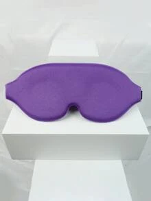 2/1 pieza Máscara de dormir de seda 3D con protección 100% blackout para pestañas y maquillaje, tamaño ajustable, ultra ligera, suave y sedosa, ayuda para dormir, adecuada para dormir, viajes nocturnos, siestas, oficina, escuela, hogar - Multicolor - Ver 16