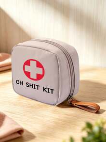 Portable Mini Makeup Bag, Accessory Storage Bag, Medicine Bag, Makeup Bag With "Pill" Pattern, Medicine Storage Bag, Compact Pill Organizer And First Aid Kit Suitable For Daily Use, Outdoor Activities, Dorm Portable Medicine Storage | Multi-Functional Fabric Emergency Kit, Suitable For Health-Conscious Use Anytime Anywhere, Suitable For Travel, Outdoor Activities, Birthday Gifts, Holiday Souvenirs, Back To School Gifts, Graduation Gifts - Multicolor - View 5
