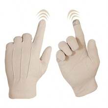 Bienvenu Driving Gloves For Men, Non Slip Touchscreen, Summer Sun Protection Gloves - Khaki - View 2