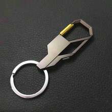 Men Metal Key Chain Simple Business Fashion Car Wallet Carabiner Holder Classical Waist Hanging Pendant Keyring Bag Accessories - A - View 9