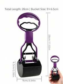 Portable Dog Poop Scooper, Contactless One-Handed Operation Pet Waste Cleaner, Lightweight And Durable Dog Poop Scooper, Suitable For Dog Walking, Yard Use And Travel, Universal For Small, Medium And Large Pets - View 5