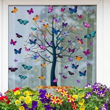 Beautiful Butterfly Tree Wall Decal, Self-Adhesive Removable PVC, Perfect For Your Living Room, Bedroom, Study, Home Decor, Living Space - Multicolor - View 8