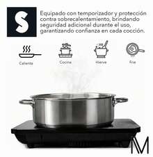 Portable And Compact Induction Electric Cooktop Glass Burner - US A Type Plug(110-127V) - View 4