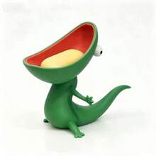 Cute 3D Printed Lizard Shaped Storage Rack, PLA Material Drainage Design Decorative Storage Box, Suitable For Soap, Keys, Candy, Small Jewelry And Miniature Desktop Items - View 3