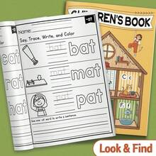 Read Trace And Write Notebook, Look And Find Phonics Learning Journal With Word Family Practice Pages - Word Family Activities - View 1