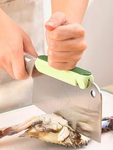 2pcs Home Hand Protection Knife Tools, For Hands, Suitable For Cutting Bone With Kitchen Knives, Effortless And Easy To Use, With Back Pad To Protect Hands - Multicolor - View 6