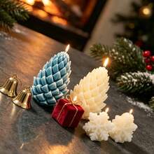 Cetakan Silikon Berbentuk Kerucut Pinus Natal Baru Lintas Batas untuk Lilin Aromaterapi, Ornamen Plester, Dekorasi Resin DIY - Cetakan Kerucut Pinus S307 - View 2