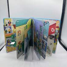 Compact Educational Picture Book "A Beehive", Cardboard Material, Foldable Inner Pages, Suitable For Family Reading, Early English Learning, Cognitive Enlightenment, Language Development, Halloween And Christmas - Multicolor - View 11