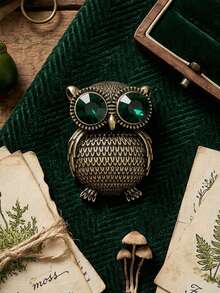 Luxus Emaille Perlen Eulen Brosche - Vogel Tier Anstecknadeln für Frauen Unisex Lässig Party Schmuck Accessoires / Freunde Geschenke Abzeichen Dekoration - Eule - Übersicht 14
