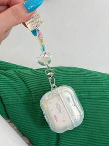 Ốp bảo vệ tai nghe Pods Pro 3 họa tiết cá nhỏ nhiều màu, vỏ tai nghe Pods 3 thế hệ 4 mới, ốp bảo vệ tai nghe Apple Pods Pro 2 thế hệ 2, Pods 4 mẫu mới trong suốt cho nữ - trắng - Xem 11
