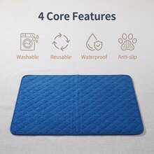Washable Dog Mat, Reusable Pet Pad, Non-Slip Carpet, Large Dog Mat, Absorbent Leak-Proof Training Pad, Suitable For Pets, Cages, Playpens, Beds And Sofas - L - View 16