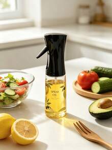1pc Refillable Plastic Oil Spray Bottle With Customized Pattern, Multi-Functional Oil Sprayer For Cooking, Suitable For Olive Oil, Soy Sauce, Lemon Juice, Perfect For Air Fryer, BBQ, Salad, Baking Kitchen Gadget - Multicolor - View 12