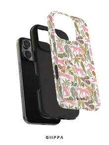 GIIPPA 1 pieza Fondo blanco con diseño de tigre y diferentes patrones de hojas, funda para teléfono 17 Pro Max, compatible con teléfono 16 Pro Max, 15 Pro Max, 14 Pro Max, funda de teléfono de estilo coreano de alta gama, elegante e interesante, compatible con 11/12/13/14/15/16 Pro Max Plus, diseño elegante adecuado para hombres y mujeres, ¡regalo perfecto para novia en Navidad, Día de San Valentín, Pascua, temporada de bodas y cumpleaños! - Multicolor - Ver 2