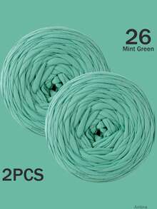 1/2件 T-Shirt 紗線，大號 300g±20g/件 -2cm 寬，編織布料柔軟聚酯纖維紗線，適用於 DIY 鉤編包包、籃子、地墊、拖鞋、娃娃、紗線手工藝。多色紗線、度假紗線、鉤編紗線、手工紗線、多功能鉤編配件、手工禮物 - 彩色 - 查看 107
