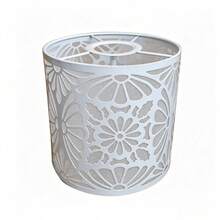 Cylindrical Ceiling Sunshade, Modern Metal Drum Shaped Lampshade, Suitable For Pendant Lamps, Wall Lamps, And Table Lamps - Suitable For Home And Commercial Decoration, Easy To Install - Hollow Lampshade - View 9