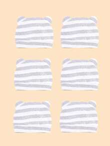 6 pezzi Cappellini da ospedale in puro cotone carini per neonati, sottili e traspiranti, adatti per bambini e bambine, primavera/estate, scelta regalo perfetta - Multicolore - Visualizzare 8