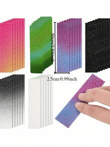 36pcs/Set Anxiety Relief Fingertip Stickers, Colorful Sensory Stickers, Textured Sensory Adhesive, Effectively Relieve Stress, Suitable For Desk And Classroom Use - A - View 6