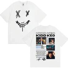 Rapper Kidd Keo Bando Boyz Tour Graphic T-Shirts Men's Clothing Fashion Vintage Gothic T-Shirt Casual Cotton T-Shirt High Quality - White - View 1