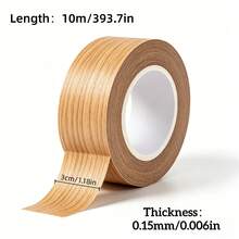 Self-Adhesive Wood Grain Edge Tape, 3cm X 10m, Waterproof Trimmable Furniture Edge Repair Strip - Multicolor - View 3