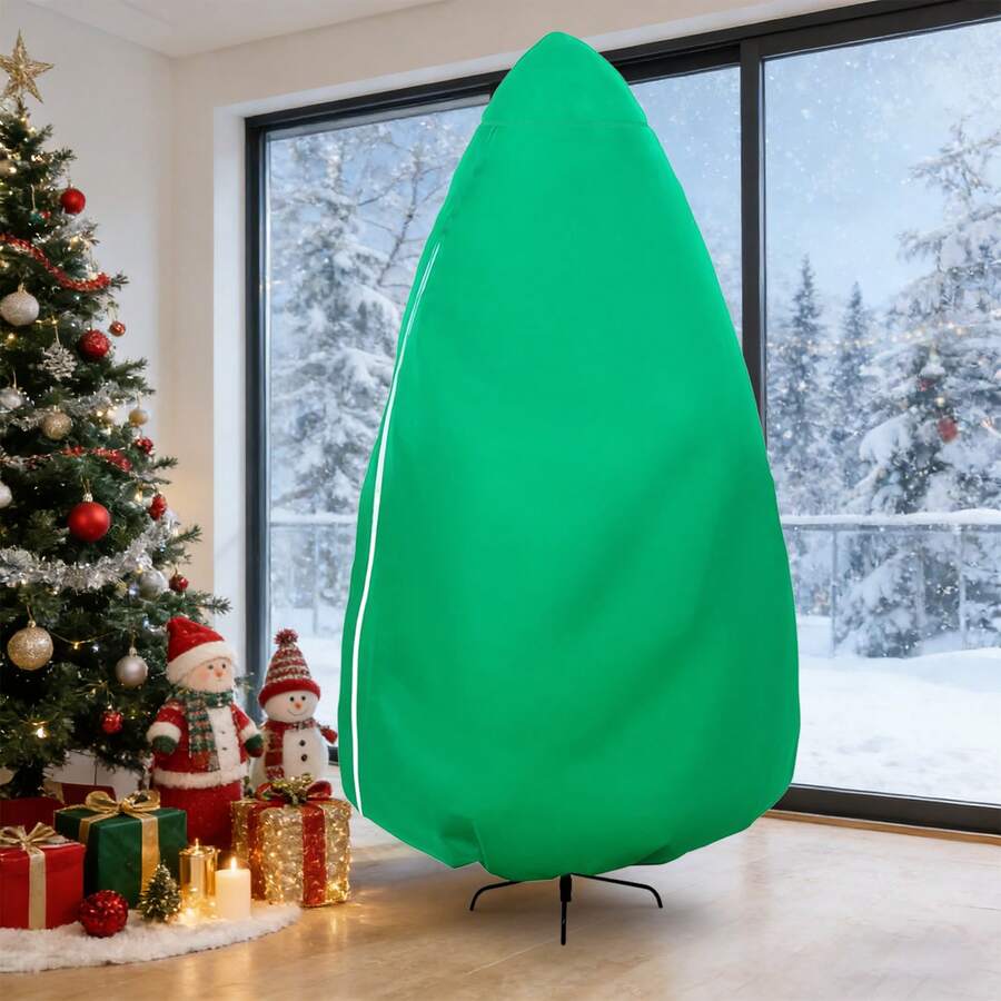 Christmas Tree Storage Bag Large Christmas Tree Cover Upright Storage Bag For Christmas Tree - Green - View 1