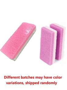 1/4pcs Pink Professional Foot Pumice Stone Exfoliating File, Used For Removing Foot Calluses And Dead Skin, Foot Scrubbing, Exfoliating Tool, Double-Sided Foot File, Pumice Stone, Foot Brush, Suitable For Home Personal Cleaning And Foot Care Tools - Pink - View 8