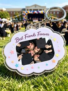 Llavero de foto de graduación personalizado, regalo para mejor amigo - Multicolor - Ver 5