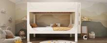 Double Bed Frame 90x200cm With Adjustable Ladder - 白色 - 查看 10