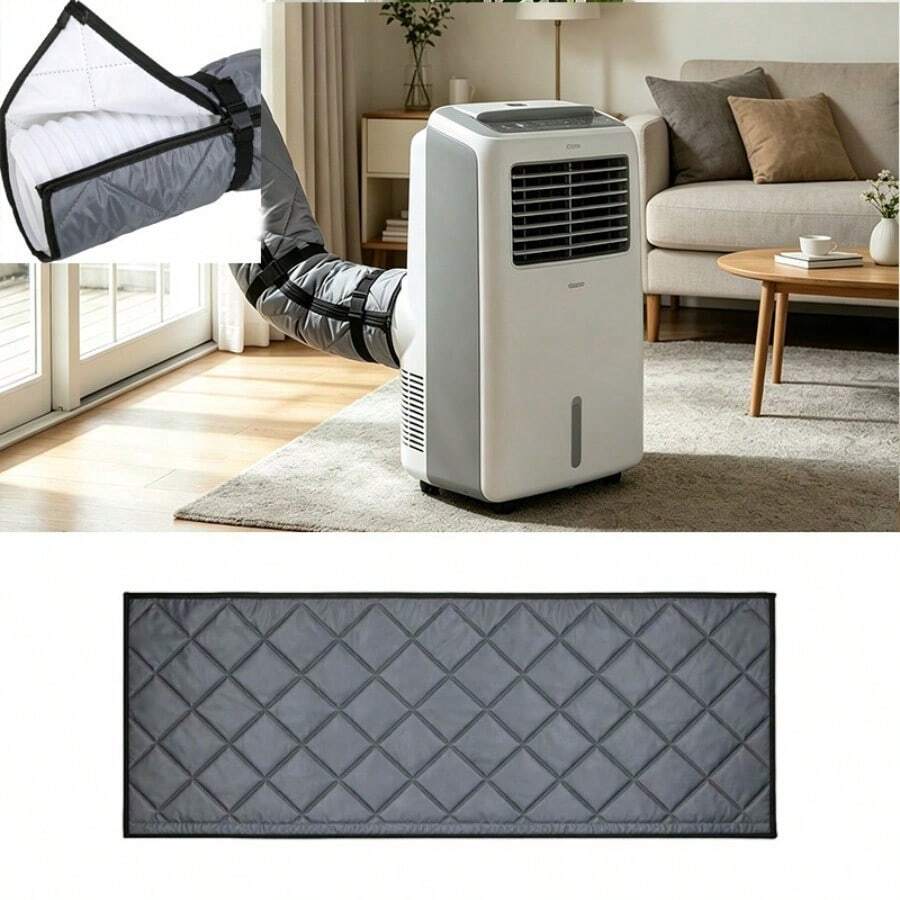 1pc Portable Air Conditioner Hose Insulation Sleeve, Air Conditioning Duct Insulation Sleeve, Suitable For Bedrooms And Living Rooms, Adjustable Design, Easy Fitting And Removal - A - View 1