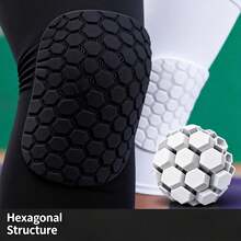 1 Pair Basketball Sports Accessories, High Elasticity Breathable Fabric, Lightweight And Snug Fit To Legs, Stretchable Without Tightness; Breathable And Moisture-Wicking Structure, Quick Moisture Absorption And Heat Dissipation During Sports, Suitable For All Seasons - Multicolor - View 3