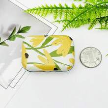8Pcs Mini Flower Tin Trinket Jewelry Organizer Storage Box Decorative Boxes Small Metal Tins With Hinged Lids Portable Box Containers Small Storage Kit - Daisy - View 6