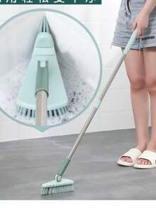 1pc Bathroom Floor Brush Set, Adjustable Length, Stiff Bristles For Powerful Cleaning, Suitable For Cleaning Bathroom Walls, Floors And Corners, Great Helper For Home Cleaning, Perfect For Back To School And Halloween Cleaning - Multiple Styles - View 9