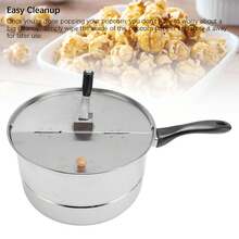 Stainless Steel Popcorn Maker, 10 Liters, Manual Crank, For Homemade Popcorn - A - View 7