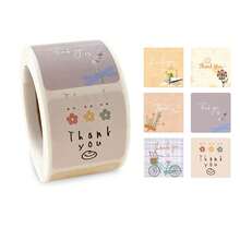 500pcs/Roll Thank You Cartoon Stickers Back To School School Supplies - Multicolor - View 7