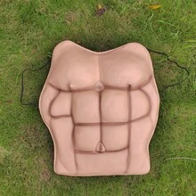 1pc EVA Turtle Shell Cosplay Prop, Realistic Embossed Turtle Pattern Fake Shell, Performance Costume Accessory, Fake Pectoral And Abdominal Muscles - Multicolor - View 12