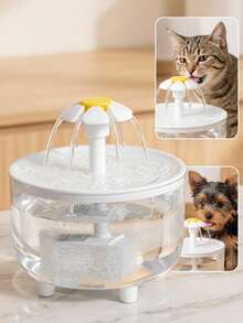 PETSIN 1pc 50.72oz USB Powered Automatic Pet Water Fountain, Quiet Operation, Easy Clean Design, Suitable For Cats & Small Pets, No Battery Required (Adapter Not Included), Random Color Water Pump - Multicolor - View 5