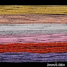 170pcs 2mm Mixed Color Natural Zirconia Round Beads, Loose Beads For DIY Jewelry Necklace Bracelet Earring Making Accessories Materials - Zirconia Beads - View 7